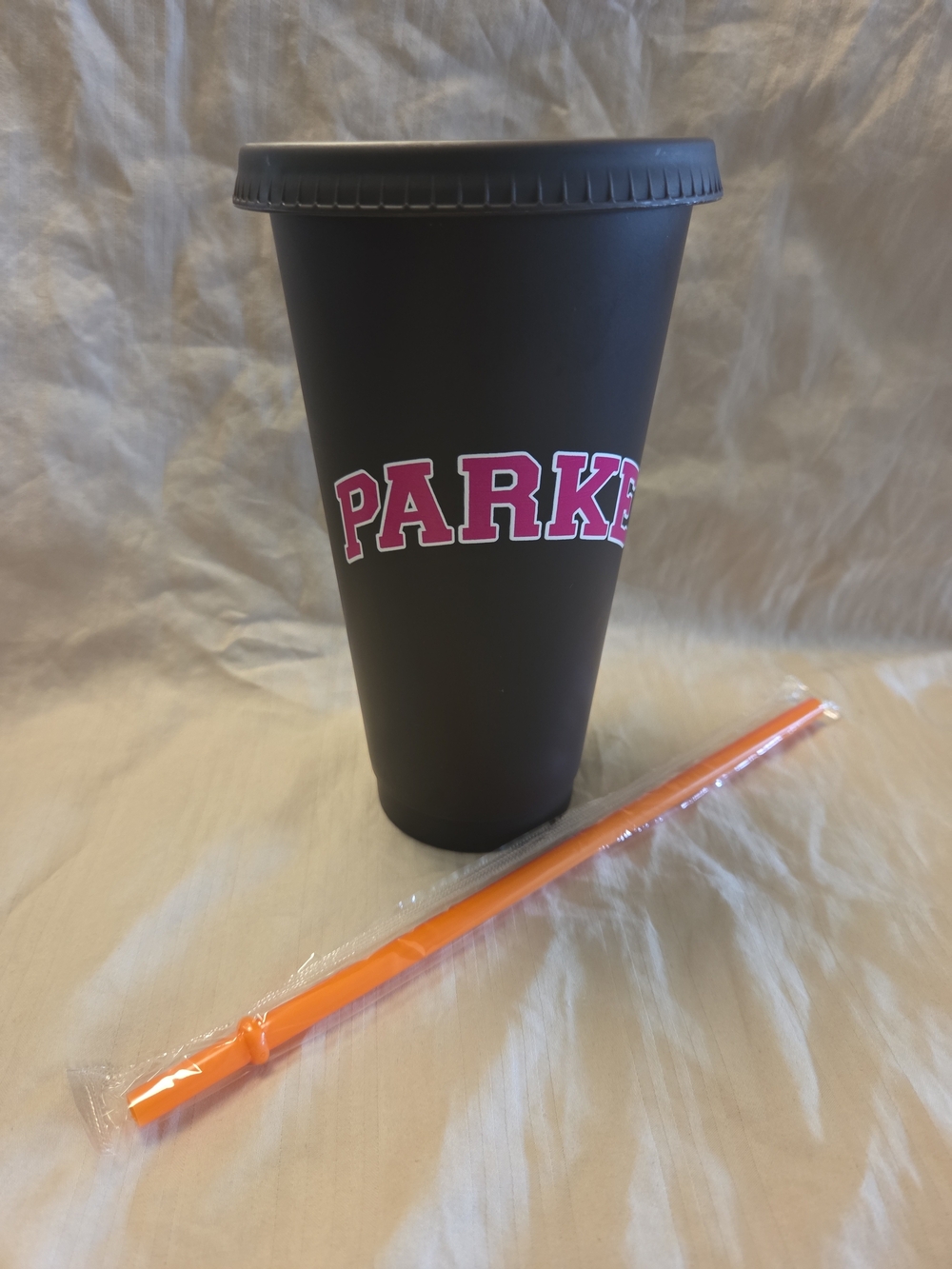 New Dunkin Black Parke Travel Iced Coffee Cup W Lid Straw Limited Edition Viral
